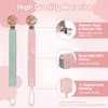 TYRY.HU Ribbon Pacifier Clip Holder,2 Pack Binky Paci Holder Clips,