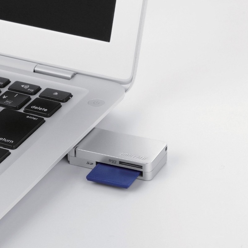 BUFFALO BSCR26TU3BK High Speed Card Reader/Writer USB 3.0 & Turbo
