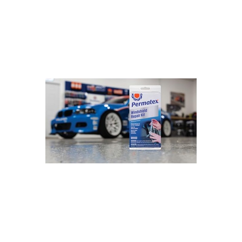 Permatex 09103 Automotive Windshield Repair Kit For Chipped And Cracked