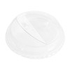 Karat C-KDL626-HH 98mm PET Dome Lids - Half Moon Flip