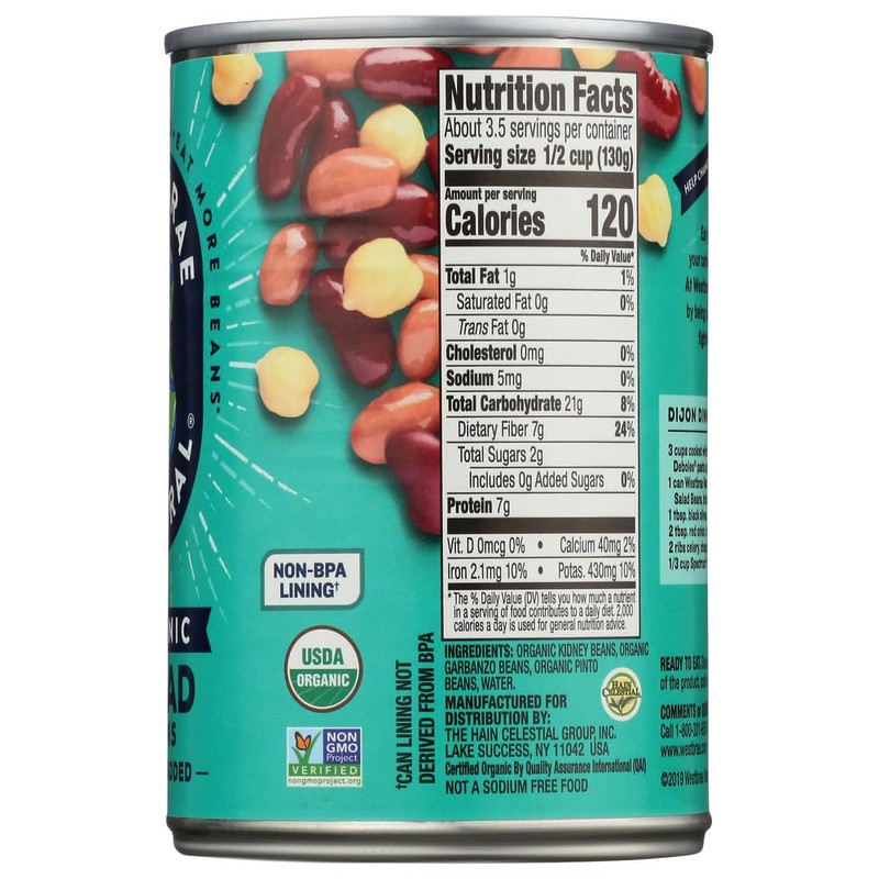 Westbrae Organic Salad Beans-15 Oz-3 Pack