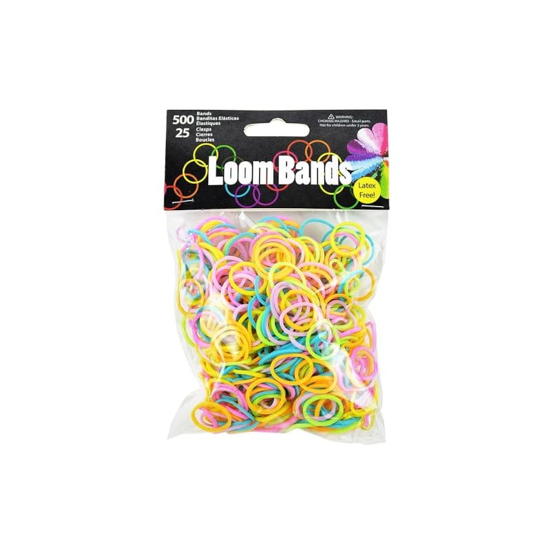 Touch of Nature 500 Value Pack Loom Bands, Assorted, Includes