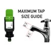 Green Universal Tap Connector Adapter Mixer Kitchen Garden Hose Pipe