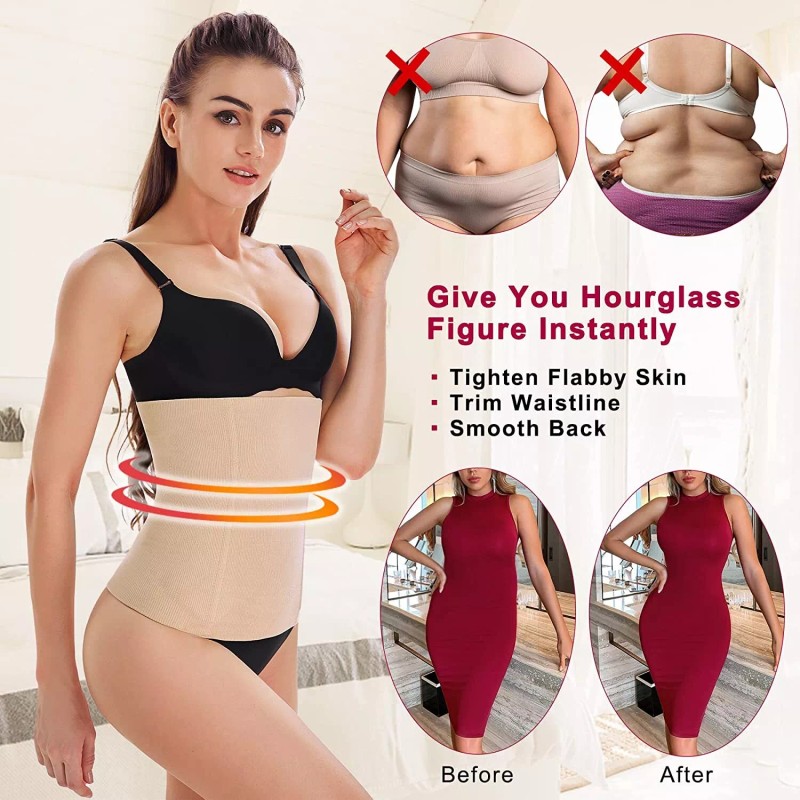 Women's Waist Trainer Shaper Postpartum Belly Recovery Girdle Tummy Control