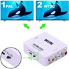Ameribox HDMI To RCA AV Adapter Converter Cable CVBS 3RCA