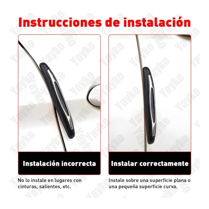 4 Piezas Universal Protector Puerta Evita Golpes Y Rasguños
