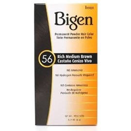 Bigen Permanent Powder Hair Color 56 Medium Brown 1 ea (Pack of 12)