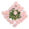 25pcs Artificial Roses Light Pink Fake Bulks Box for DIY