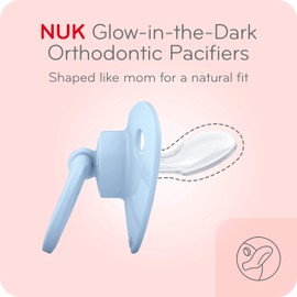 NUK Glow-in-The-Dark Orthodontic Pacifiers