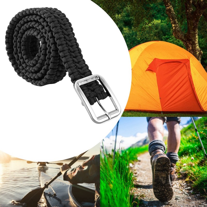Handmade Paracord Rope Belt Outdoor Survival Accessories For Camping Hiking