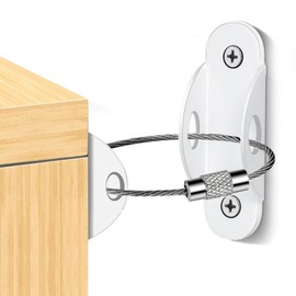 Furniture Fall Prevention Goods Set, Reinforced Version, Load Capacity 661.1 lbs (300 kg), Inconspicuous, Firm, Strong Type, Earthquake Prevention, Furniture Fall Prevention, Children, Furniture,