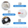 UOCAI 6 x 300 ml food storage containers, round with