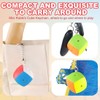 YAFLUG Pack of 4 Mini Magic Cube Keyrings, Speed Cube
