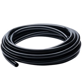 ZY-hosetube Black Vinyl Tubing 5/8” ID × 4/5” OD - 10 Feet PVC Flexible Plastic Tube Hybrid Hose, Transfer Water Air Oil for Pond Fountain Garden, Non-toxic and BPA free