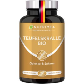 Devil's Claw Capsules Organic Pure African Devil's Claw Root Without Additives Harpagophytum Procumbens Harpagoside High Dose & 100% Vegan