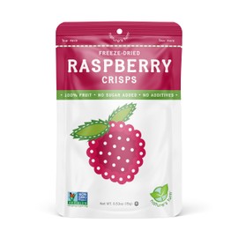Nature’s Turn Freeze-Dried Raspberry Crisps – Healthy, Gluten-Free, Crispy & Delicious, Plant-Based Snack, Ideal for Cereal, Smoothies, School Lunches, & On-the-Go, Pack of 12 (0.53 oz Each)