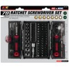 Performance Tool W1745 78 Pc. Ratcheting Driver Tool Set, 1/4