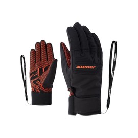 Ziener GARIM AS Adult Ski Gloves / Winter Sports Waterproof Breathable Orange Spice, 10.5