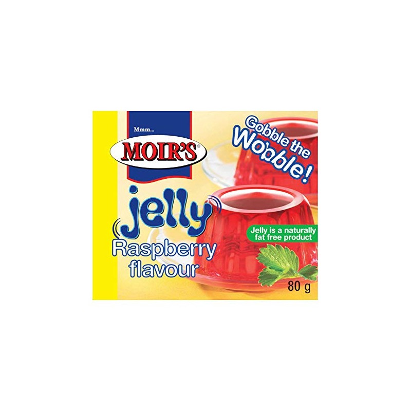 Moirs Jelly - Raspberry - 80g (Pack of 3)