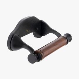 ACL Cast Iron Wall Mounted Toilet Roll Holder, Embossed Toilet Roll Holder with Accessories Included