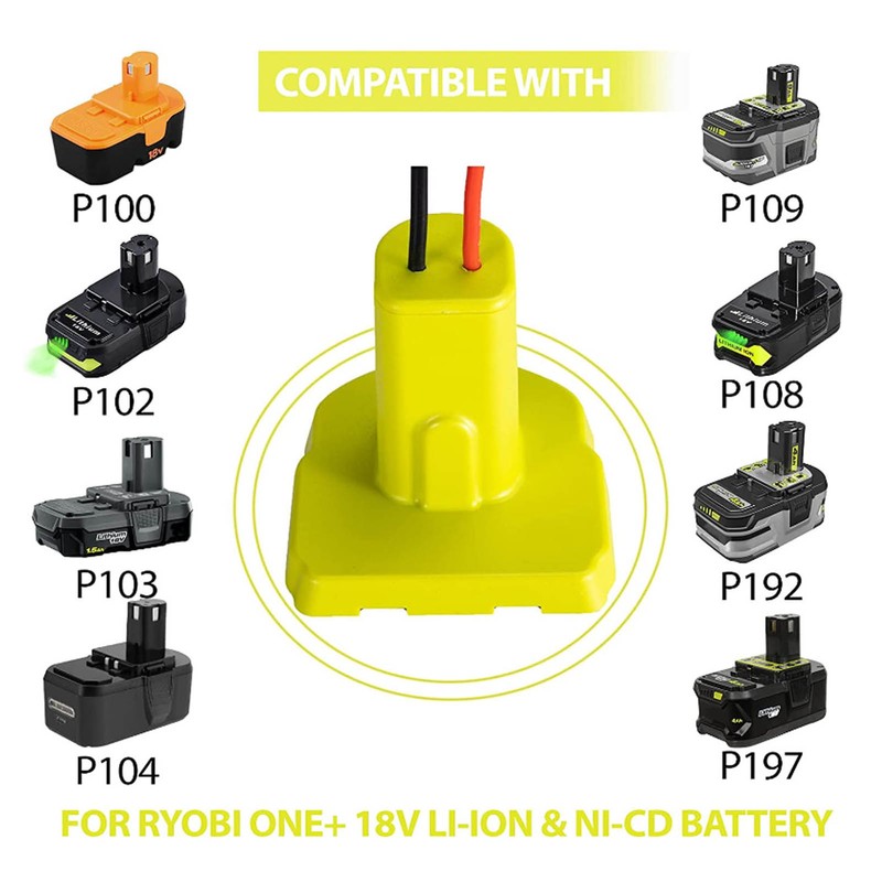 Battery Adapter Over Current Protection Tight Hold Lithium Battery Converter