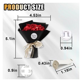 Small Bouquet Car Air Freshener Vent Clips, Mini Dried Flower Bouquet Perfume Clip, Car Essential Oil Diffuser Vent Clip, Car Air Outlet Decoration Interior Accessories (Red)