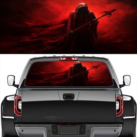 Gothic Ghost Decals for Truck Horror Contemporary Grim Reaper Pickup Truck Rear Window Decal Vehicles Back Car Window Sticker Car Decal 66 x 22 inch