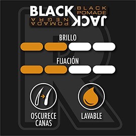 Regrowe Black Jack Pomade | Pomada Cubre Canas para Barba y Cabello | Fijación media | matizadora de canas