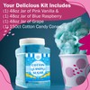 Cotton Candy Floss Sugar Package of 3ct-(Pink Vanilla and Blue