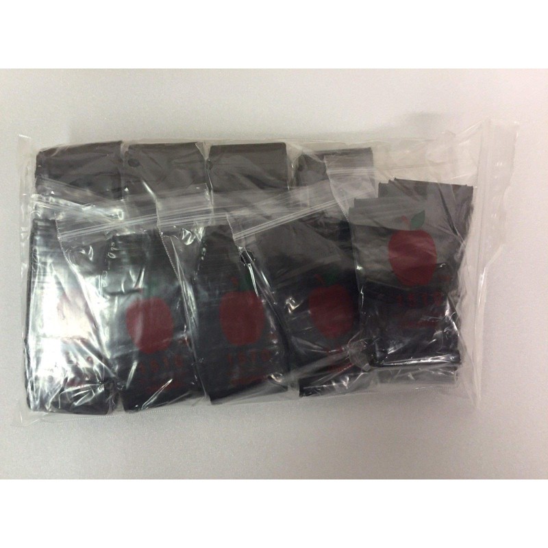 1510 (1.5"X1") Black Color Apple Brand Bags Mini ZipLock Baggies,