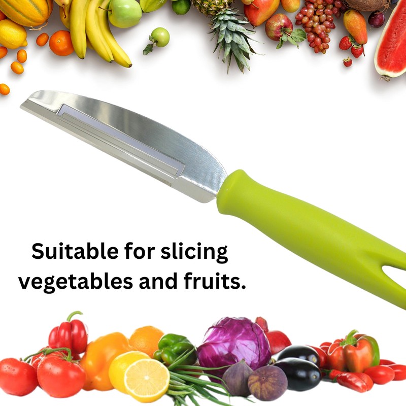 Fruit Peeler Cutter Vegetable Knife Double Blade Stainless Steel for