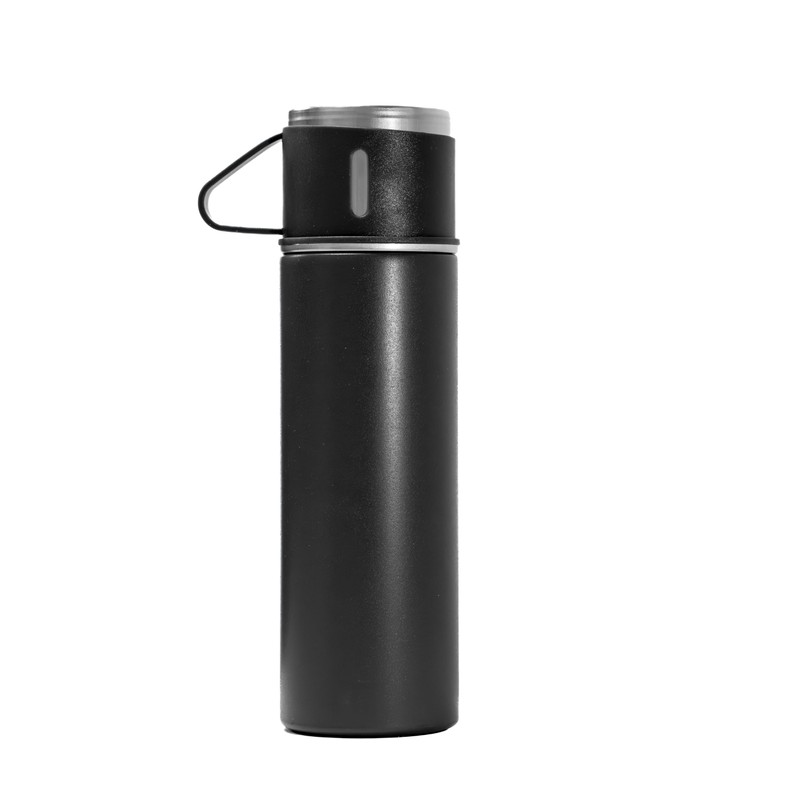 Vacuum Insulated Flask with Cups for Hot or Cold Drinks