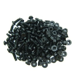 All Trade Direct 200 Pcs Number Plate Bolts Nuts Caps Screws Fitting Fix