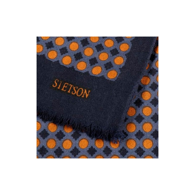 Stetson Allover Dots Scarf Polka Dot Wool Scarf Warm Men's