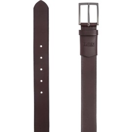 Eurex by Brax Men's Leather Elegant Sporty Belt, 52 Brown, 110, 52 Brown, 110