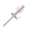 Zorveiio 50Pcs Aluminum Tri-Fold Exploding Pop Rivets 3/16 Large Flange,3/16''x