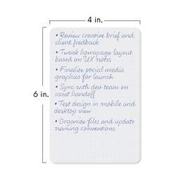 Notsu Dotted Index Cards 4x6 inch (Pack of 50) | Bullet Dot Grid Vertical Index Note Cards with Rounded Corners, Thick Paper Stock 350 gsm