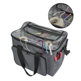 Ideen mit Herz Zipped Storage Bag | Small | Ideal for Craft Materials and Craft Supplies | 37.2cm x 29cm x 27cm, gray, functional, organized