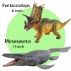 Jaysompro 5 PCS 8-15” Jumbo Dinosaur Set -Realistic Looking Dinosaur