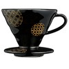HARIO VDC-02-SPB Ceramic Dripper 02 Cloisonne Black, For 1 -