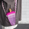 YunQin 320ml Plastic Water Bottles, 4 Colors Cute Watermelon Ice