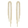 SELOVO Wedding Party Clear Rhinestone Tassel Earings Crystal Chain Dangle
