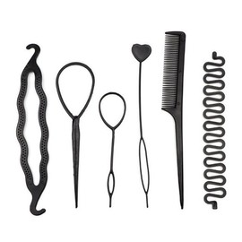 Girls' Hair Tools DIY Girls' Simple Operation Professional-Looking Hair Tie Set of 6 (WFL6RTR) / 여아머리도구 셀프 여아 간단한조작 전문가같은 머리묶는기구 6종 세트 (WFL6RTR)