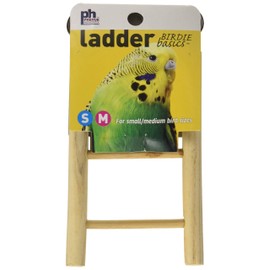 Prevue Pet Products BPV382 Birdie Basics 3-Step Wood Ladder for Bird, 6-Inch