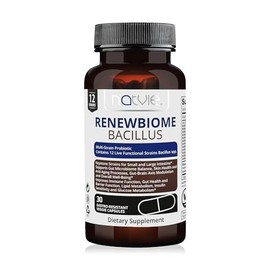 Renewbiome Bacillus - Probiotic with 10 Strains of Bacillus - 20 Billion CFU in 1 Gastric Juice-Resistant Capsule - 30 Capsules