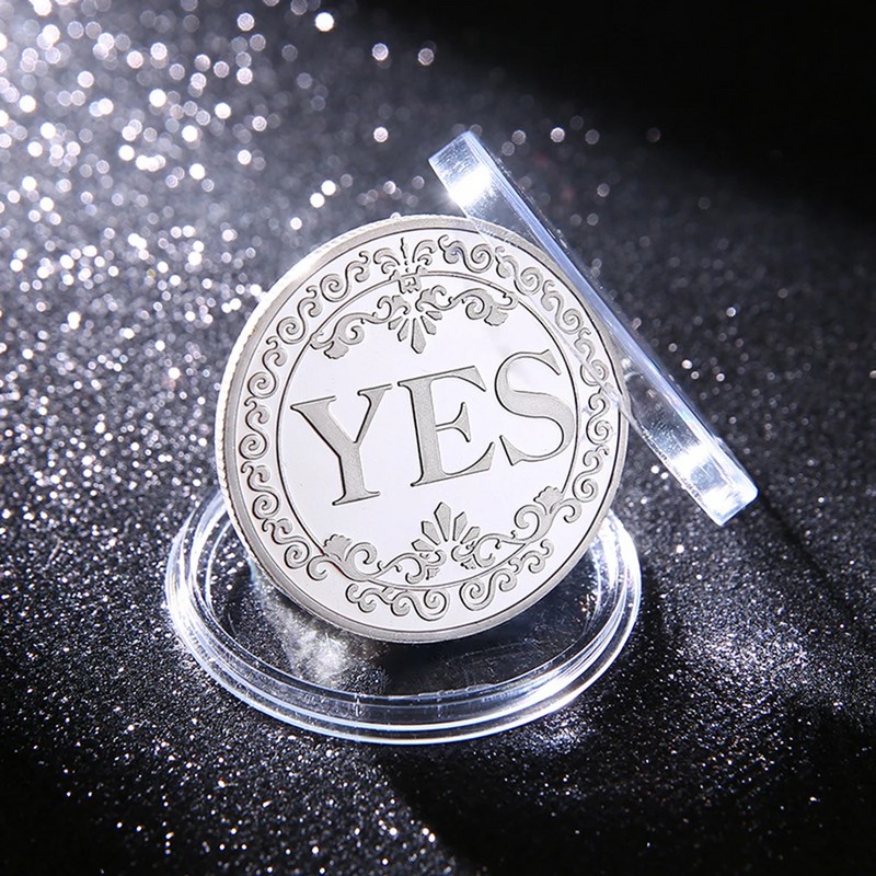 Yes or No Decision Coin for Fun Choices – Bronze