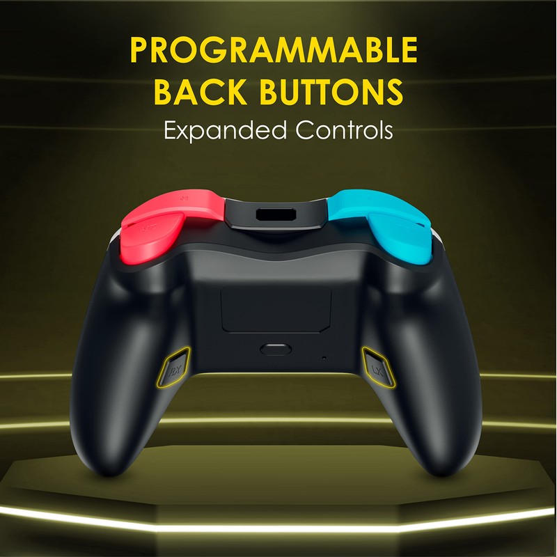 MGC Switchplate Wireless Controller for Switch/OLED/Lite, Gyro Control, Programmable Back