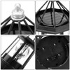 LVOERTUIG LED Solar Powered Lighthouse, 360 Degree Rotating Lighthouse Lamp,