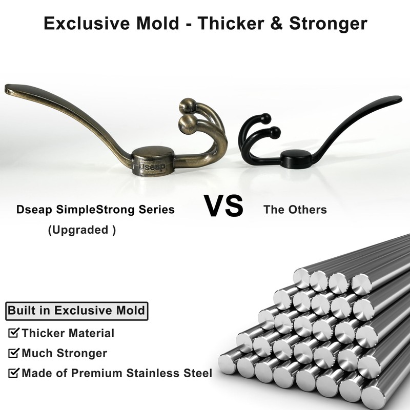 Dseap Over Door Hook 2.0 - Upgraded Version - Simple-Assembly,