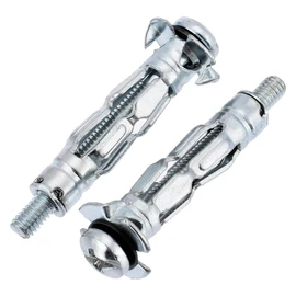 fiXte® Pack of 10 M4 x 38mm Heavy Duty Metal Plasterboard Cavity Wall Fixings Anchors Plugs